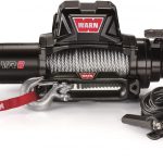 WARN 96800 VR8 12V Electric Winch with Steel Cable Rope: 5/16" Diameter x 94' Length, 4 Ton (8,000 lb) Capacity