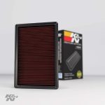 K&N Engine Air Filter: High Performance, Premium, Washable, Replacement Filter: 2002-2019 Dodge Ram Truck V6/V8/V10 (1500, 2500, 3500, 4500, 5500), 33-2247