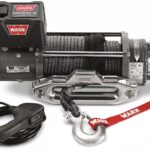 WARN 87800 M8000-S Series Electric 12V Winch with Synthetic Rope: 3/8" Diameter x 100' Length, 4 Ton (8,000 lb) Pulling Capacity