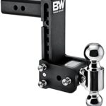 B&W Trailer Hitches Tow & Stow - Fits 2" Receiver, Dual Ball (2" x 2-5/16"), 7" Drop, 10,000 GTW - TS10040B