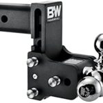 B&W Trailer Hitches Tow & Stow - Fits 2.5" Receiver, Tri-Ball (1-7/8" x 2" x 2-5/16"), 5" Drop, 14,500 GTW - TS20048B