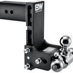 B&W Trailer Hitches Tow & Stow - Fits 3" Receiver, Tri-Ball (1-7/8" x 2" x 2-5/16"), 7.5" Drop, 21,000 GTW - TS30049B