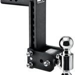 B&W Trailer Hitches Tow & Stow - Fits 2" Receiver, Dual Ball (2" x 2-5/16"), 9" Drop, 10,000 GTW - TS10043B