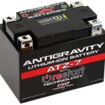 Antigravity ATZ-7-RS Lithium Ion Battery with BMS and Re-Start Technology - 150cca 1.32 Pounds 7Ah Lightweight Motorcycle Battery - Replaces YTZ5S - YTZ7S - YTZ8V - YTX4L-BS - YTX5L-BS - YTX7L-BS