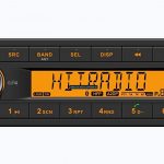 VDO Continental TR7412UB-OR European Style 12v Radio Orange Display Bluetooth
